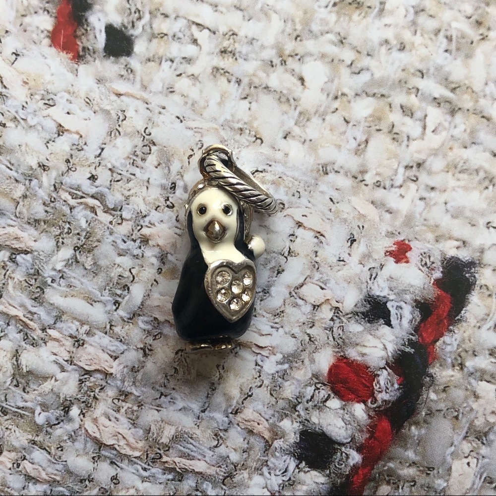 Brighton Two-Tone Penguin Charm